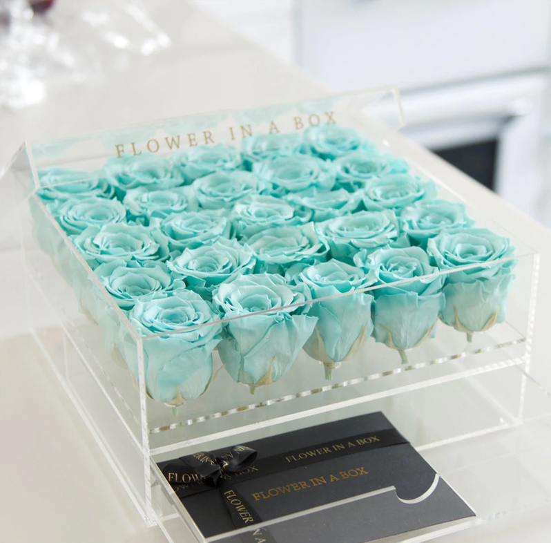 acrylic rose box