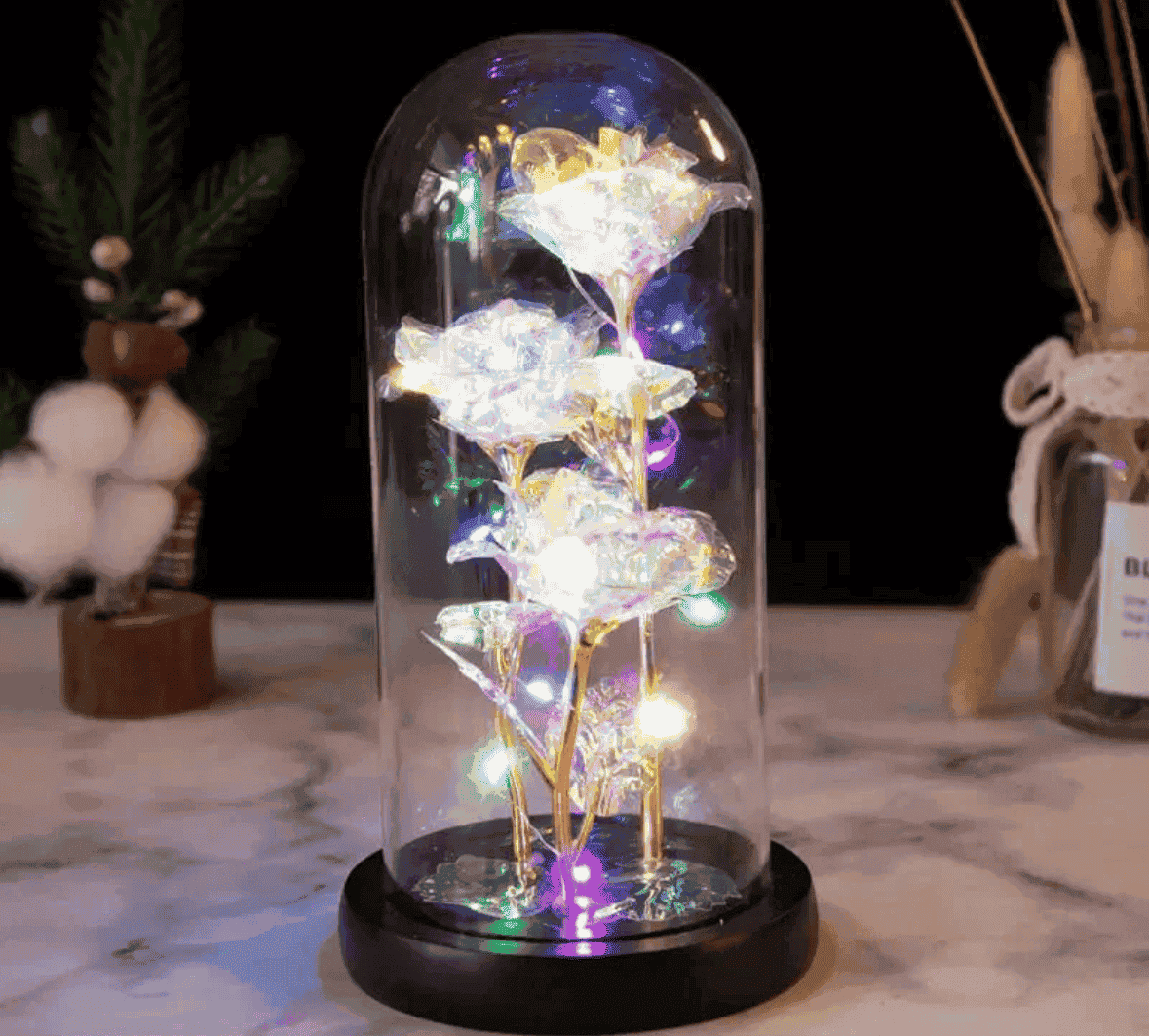 Enchanted Light Up Roses Galaxy Enchanted Rose Trio – FLOWER IN A BOX