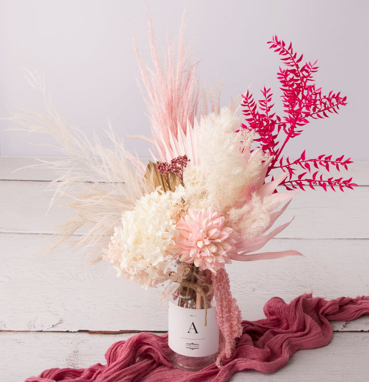 Dried Flower Arrangement - Rosé