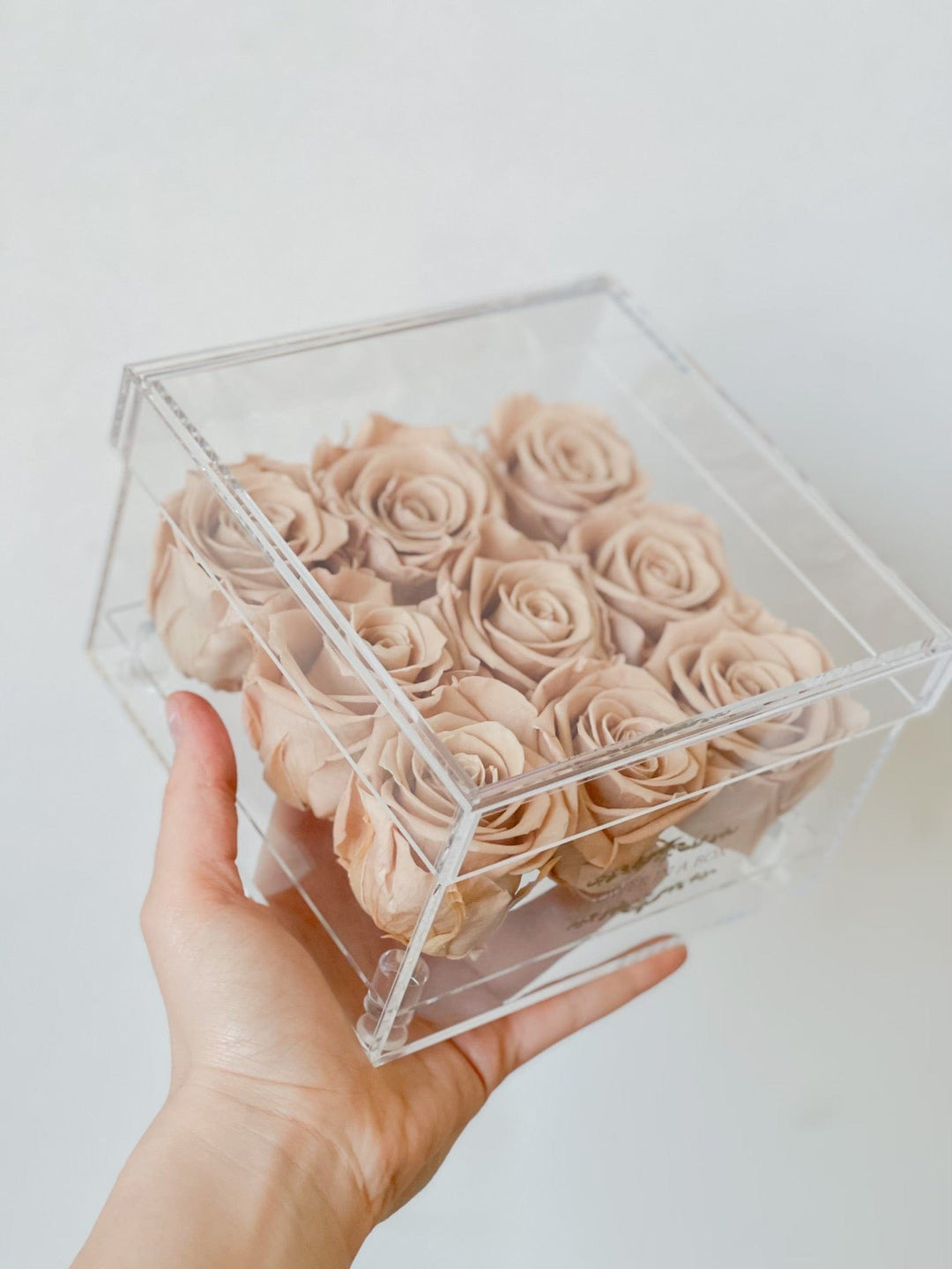 NINE Acrylic Rose Box